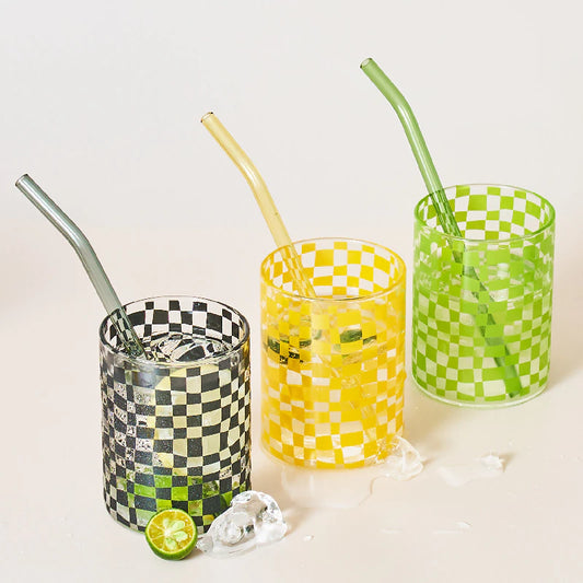 GINGHAM drinking cup