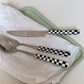 CHECKERED stainless steel cutlery set