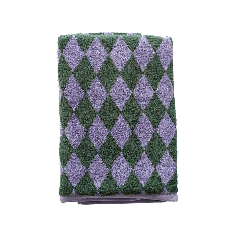 DIAMOND checkered beach towel